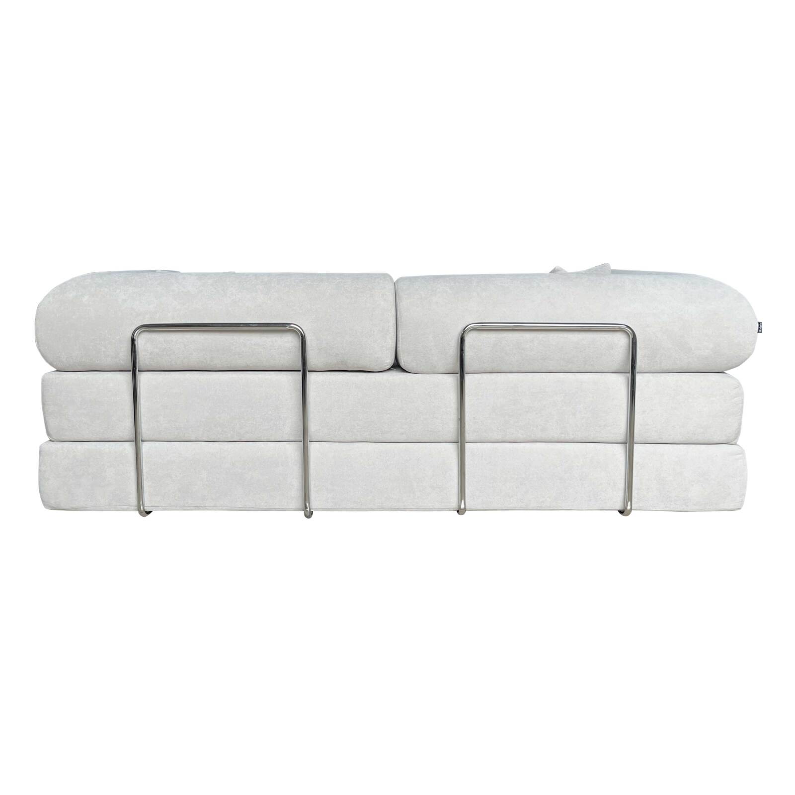 Schlafsofa 2-Sitzer-aus Stoff mit Kissen