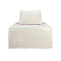 Sessel aus Stoff mit Kissen