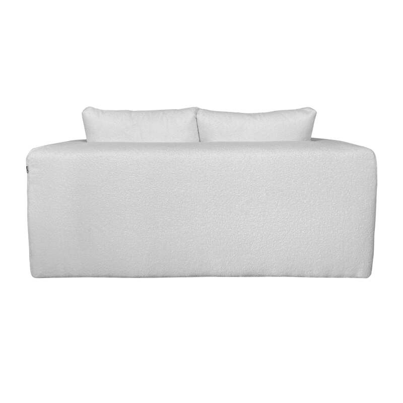 Sofa 2-Sitzer aus Frotteestoff mit Kissen