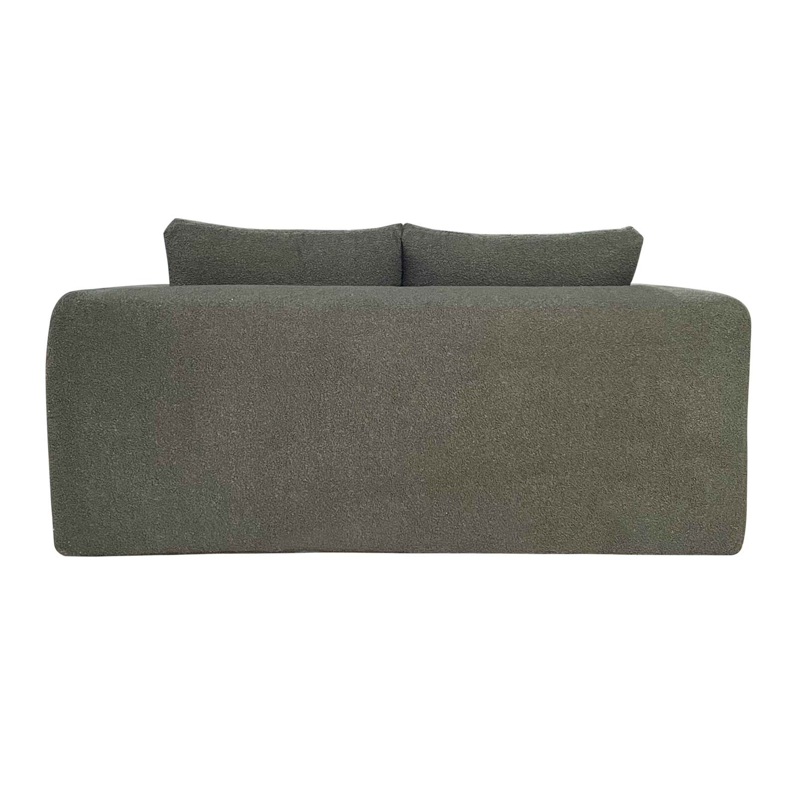 Sofa 2-Sitzer aus Frotteestoff mit Kissen