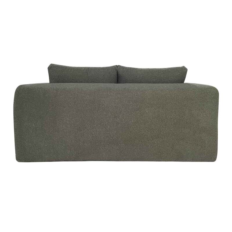 Sofa 2-Sitzer aus Frotteestoff mit Kissen (4/5)