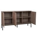Büfett Holzoptik, 3 Türen, 147 cm