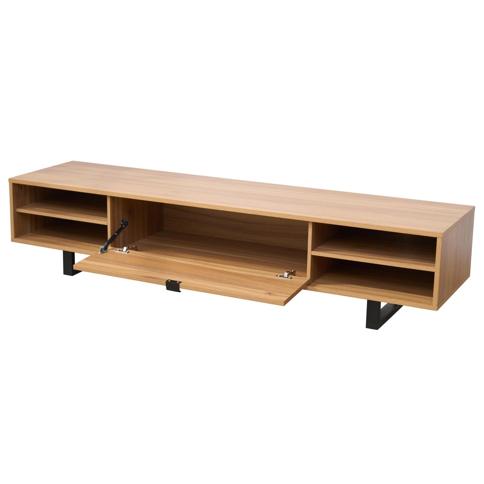 TV-Möbel in Holzoptik, 160 cm, industrieller Stil