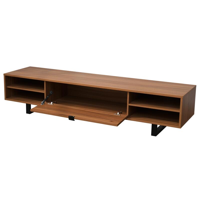 TV-Möbel in Holzoptik, 160 cm, industrieller Stil (5/6)