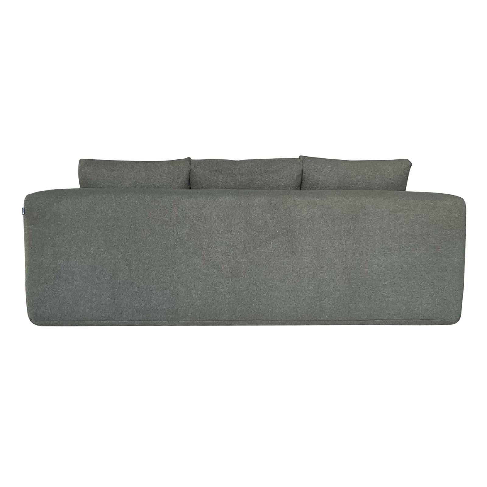 Sofa 3-Sitzer aus Frotteestoff mit Kissen