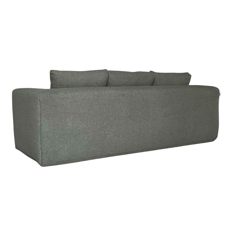 Sofa 3-Sitzer aus Frotteestoff mit Kissen (4/5)