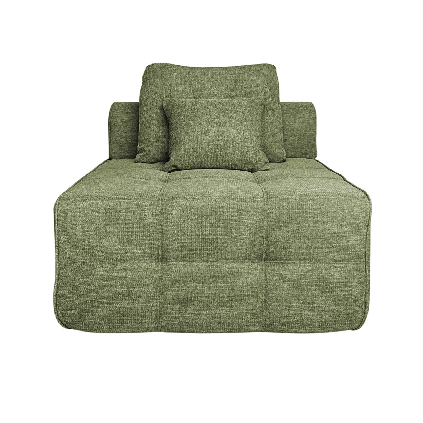 Mittelmodul 1-Sitzer- für Sofa aus Stoff mit Kissen