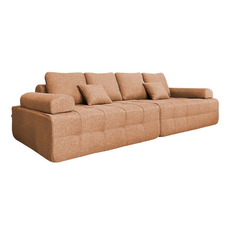 Sofa 4-Sitzer aus Stoff mit Kissen