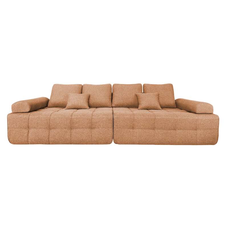 Sofa 4-Sitzer aus Stoff mit Kissen