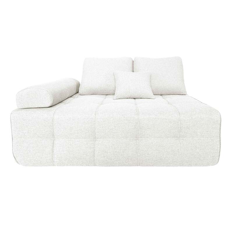 Sofa 4-Sitzer-aus Stoff mit Hocker und Kissen (5/8)