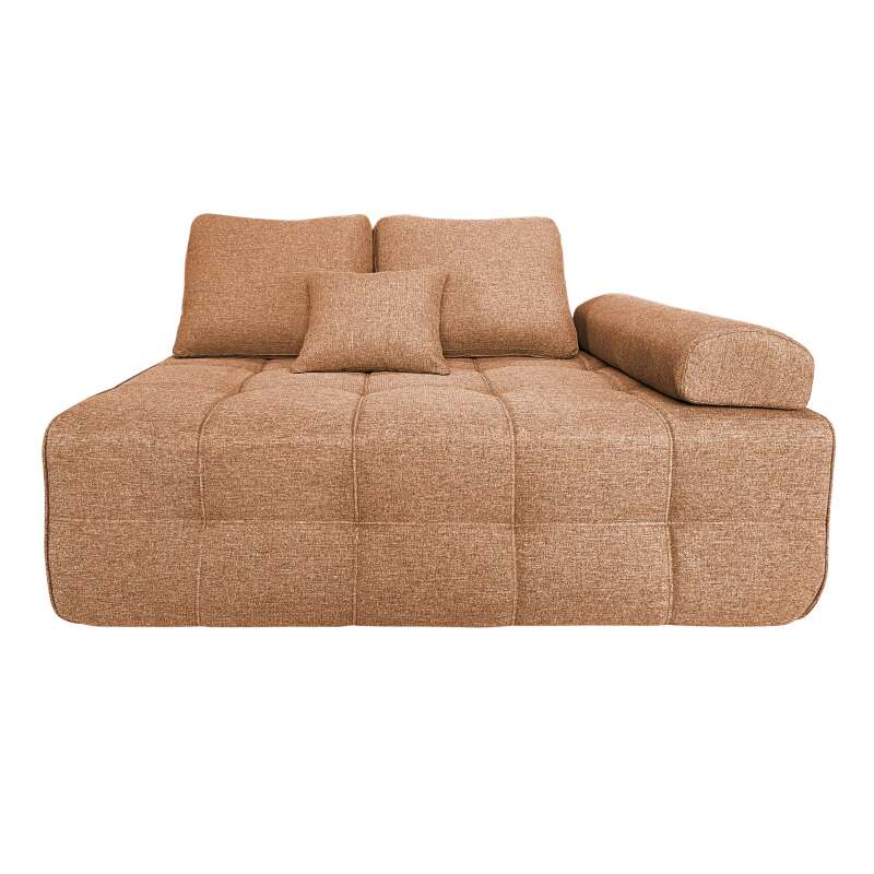 Sofa 4-Sitzer-aus Stoff mit Hocker und Kissen (5/7)