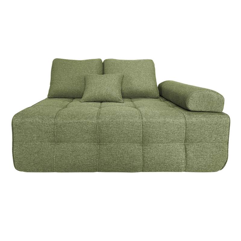 Sofa 4-Sitzer-aus Stoff mit Hocker und Kissen (5/9)