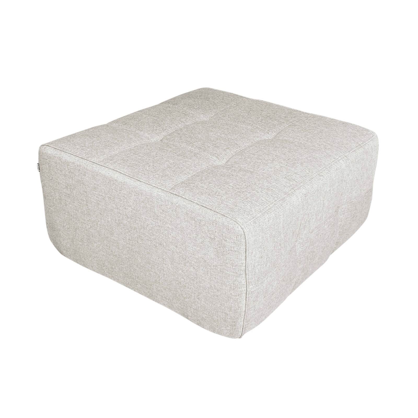 Sofa 4-Sitzer-aus Stoff mit Hocker und Kissen