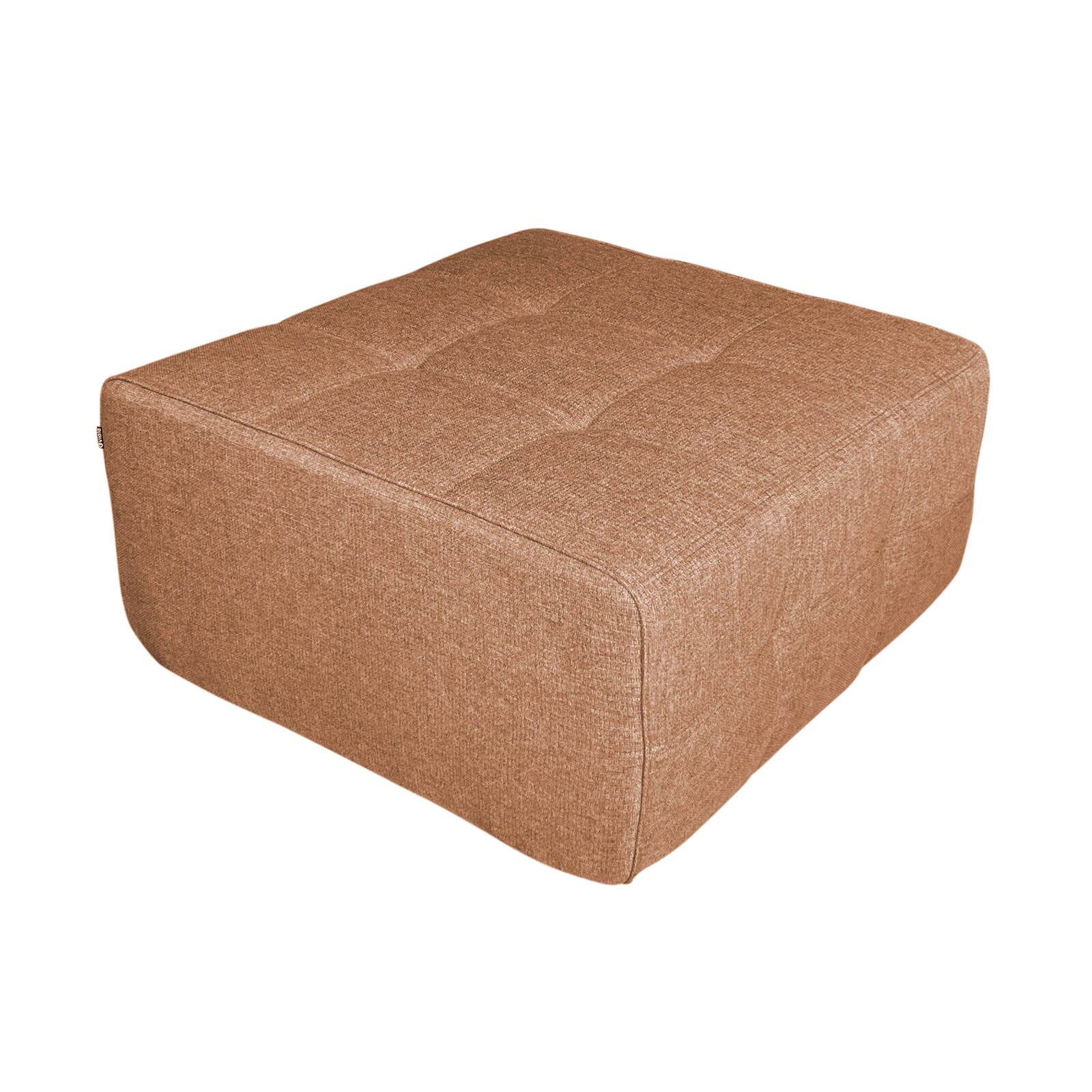 Sofa 4-Sitzer-aus Stoff mit Hocker und Kissen