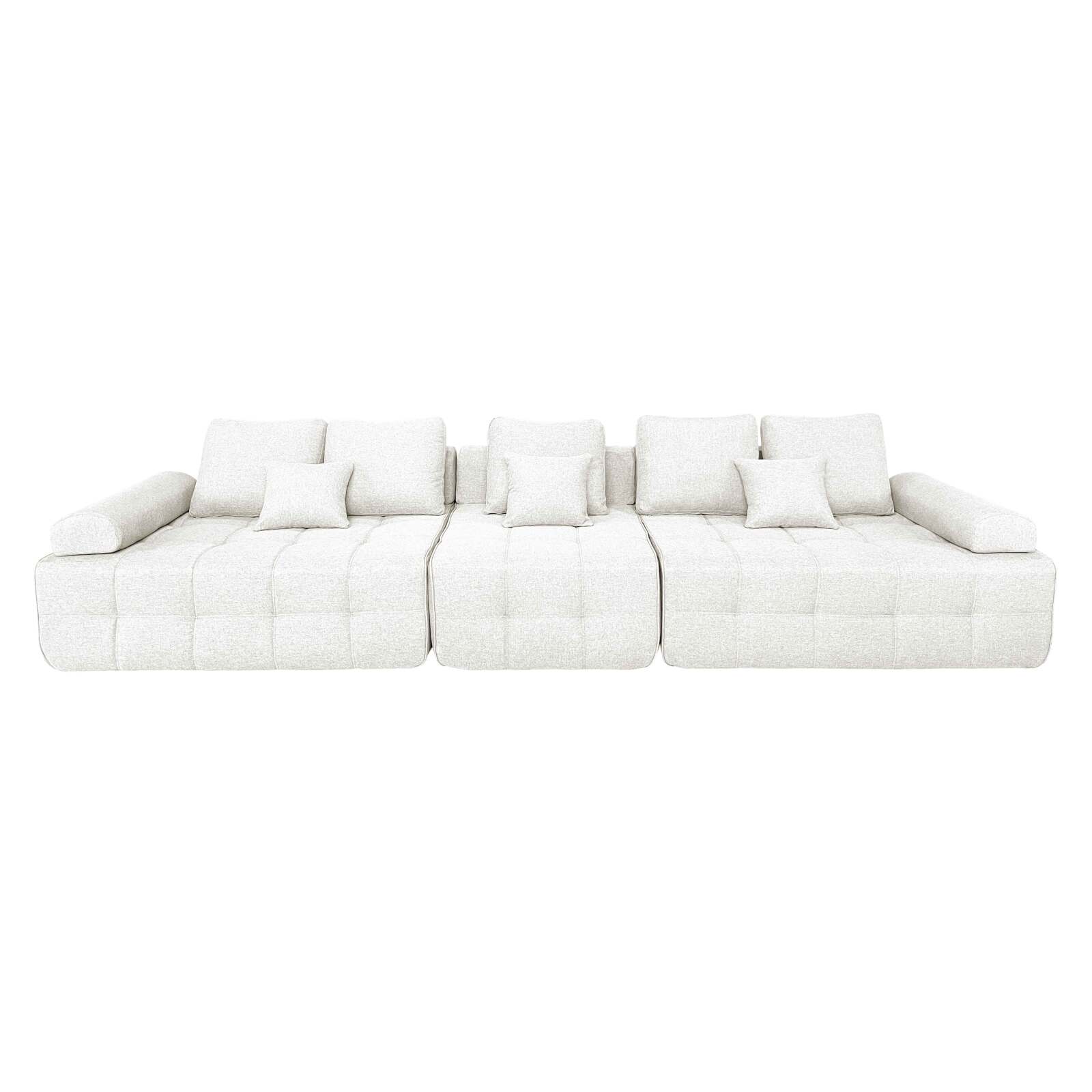 Sofa 5-Sitzer aus Stoff mit Kissen