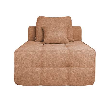 Sofa 5-Sitzer aus Stoff mit Hocker und Kissen (5/8)