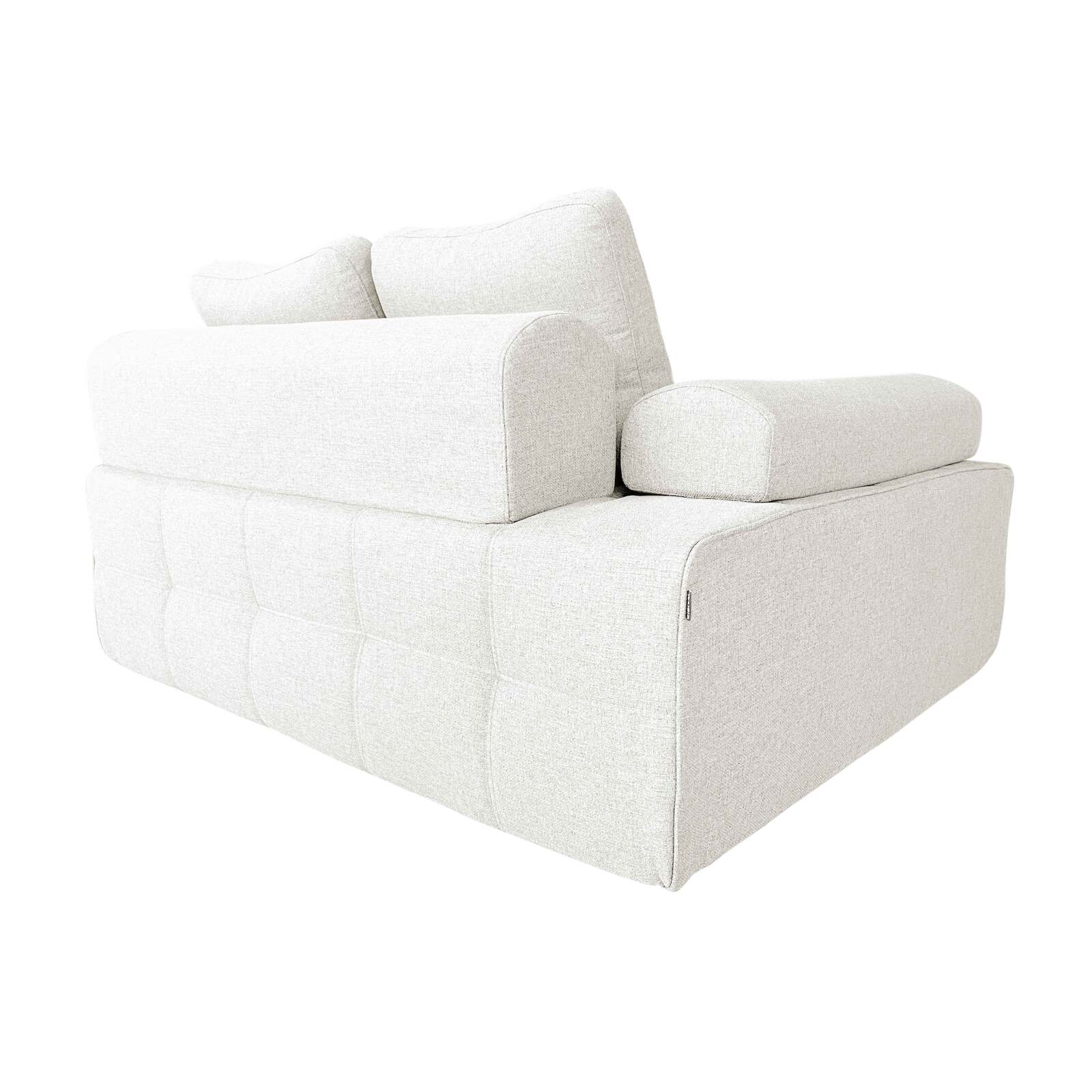 Rechter Sessel für modulares Sofa aus stoff mit Kissen
