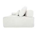 Rechter Sessel für modulares Sofa aus stoff mit Kissen