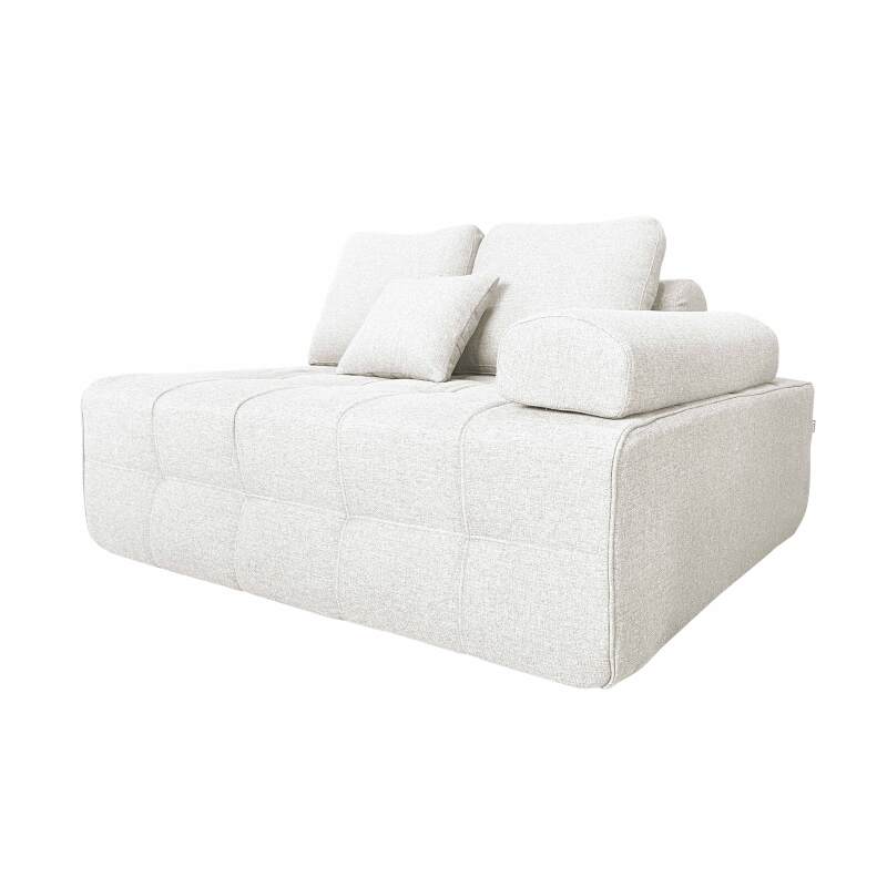 Linker Sessel für modulares sofa aus stoff mit Kissen