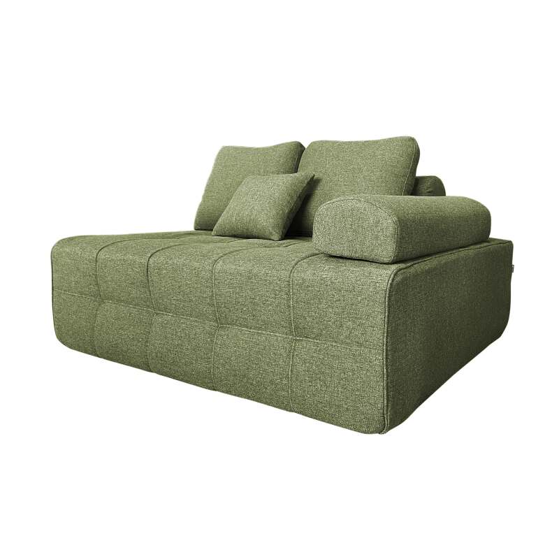 Linker Sessel für modulares sofa aus stoff mit Kissen