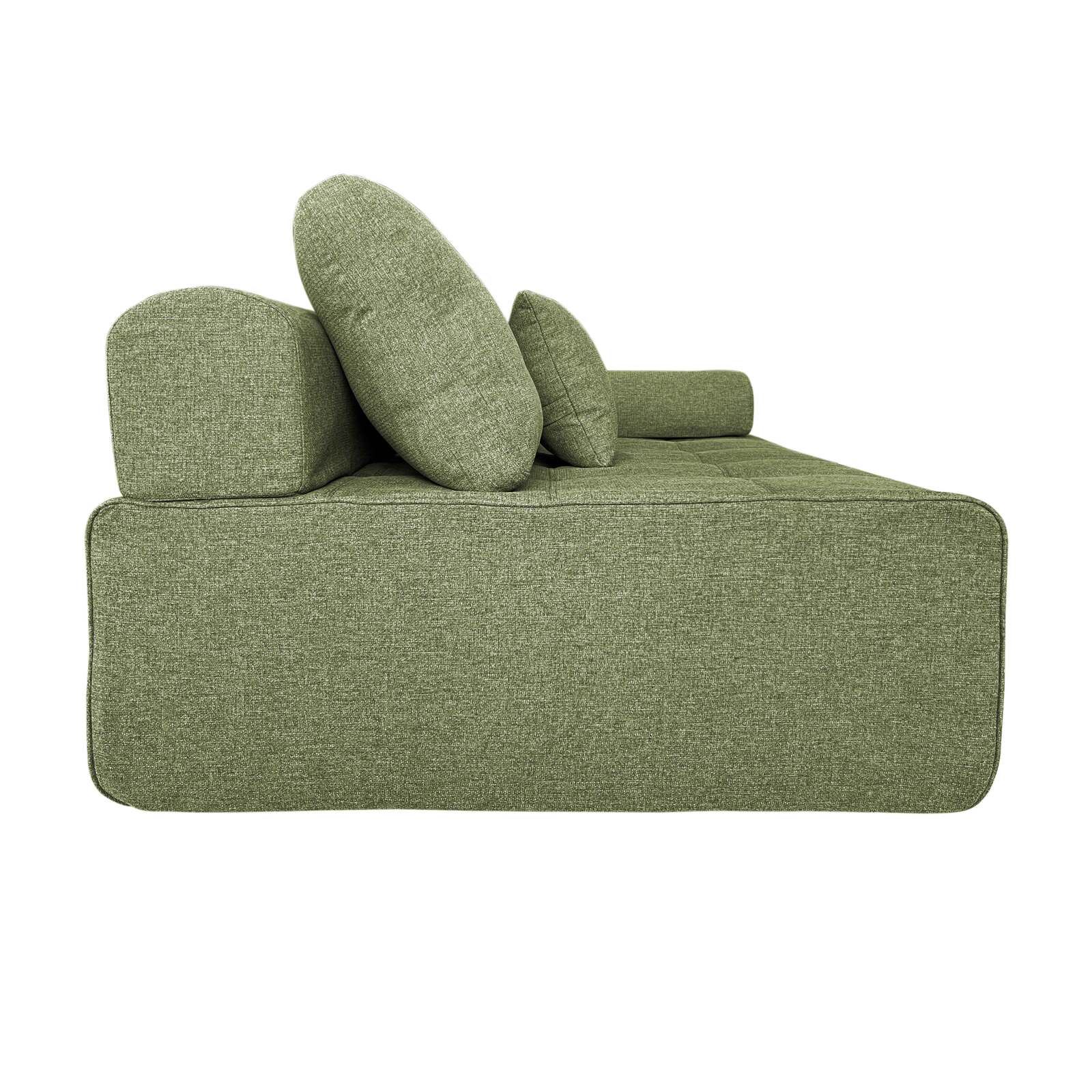 Linker Sessel für modulares sofa aus stoff mit Kissen