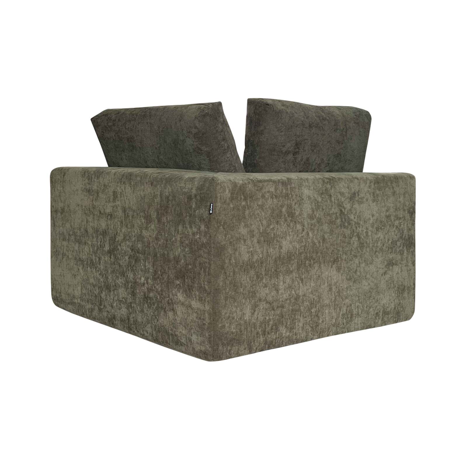 Rechts Modul 1-Sitzer- für Sofa aus Stoff mit Kissen
