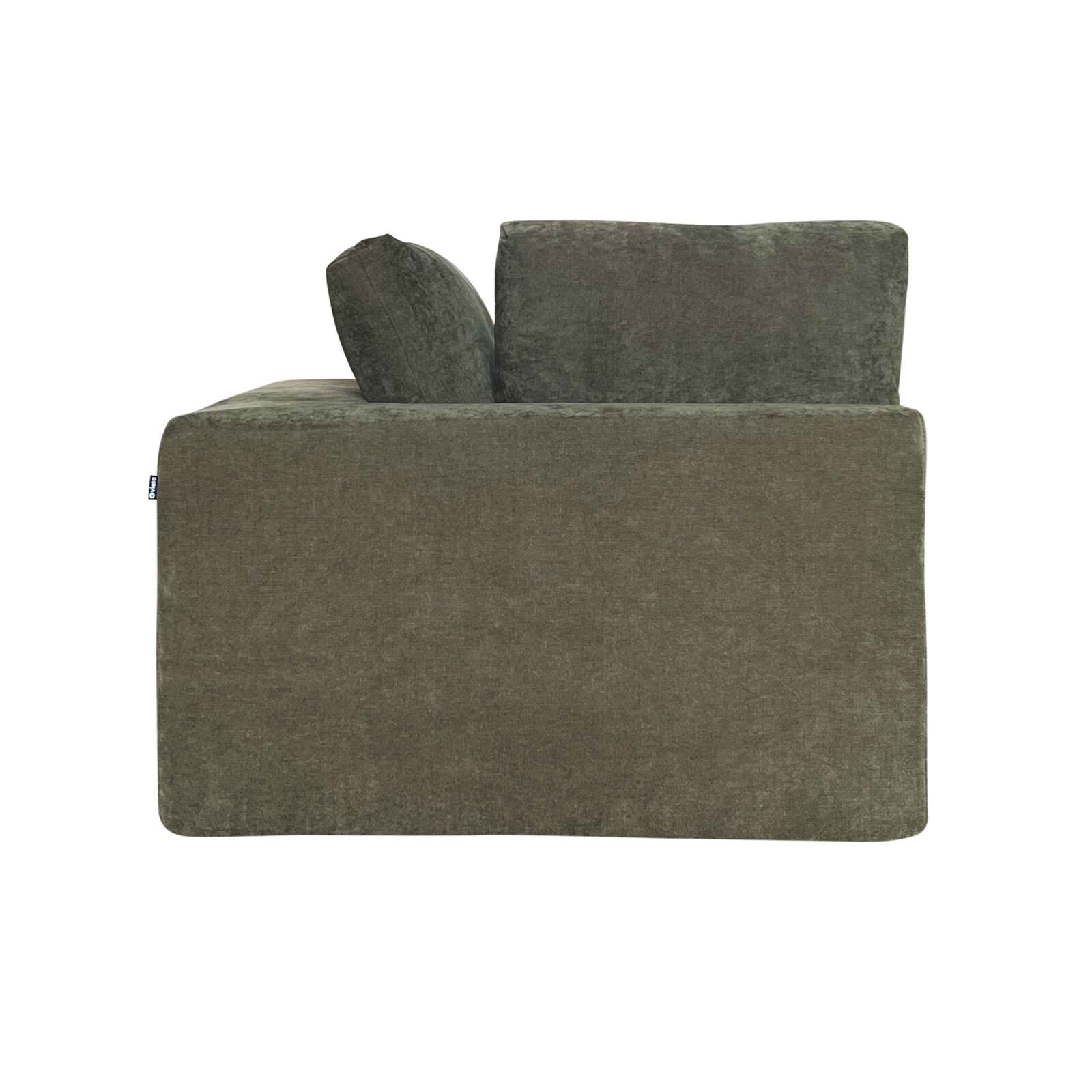 Rechts Modul 1-Sitzer- für Sofa aus Stoff mit Kissen
