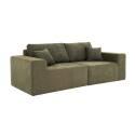 Sofa 2-Sitzer aus Stoff mit Kissen
