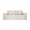 Sofa 2-Sitzer aus Stoff mit Kissen