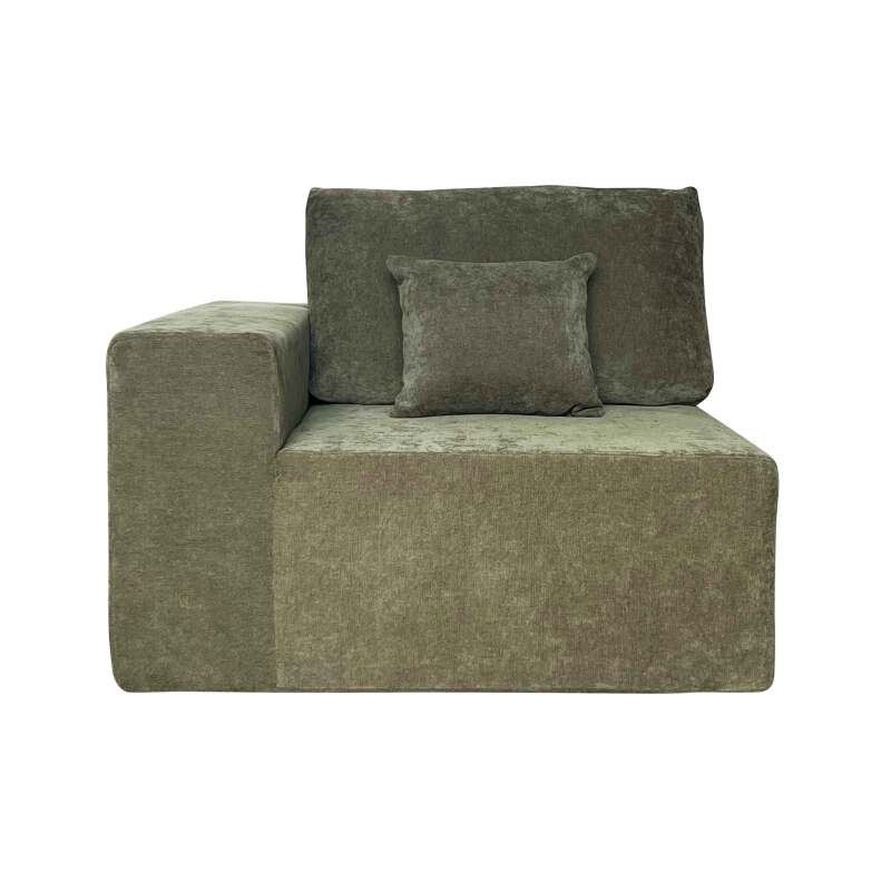 Sofa 2-Sitzer aus Stoff mit Kissen