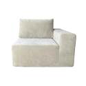 Sofa 3-Sitzer aus Stoff mit Kissen