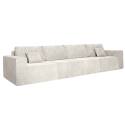 Sofa 4-Sitzer aus Stoff mit Kissen
