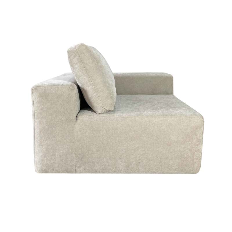 Ecksofa 5-Sitzer aus Stoff mit Chaiselongue und Kissen (7/9)
