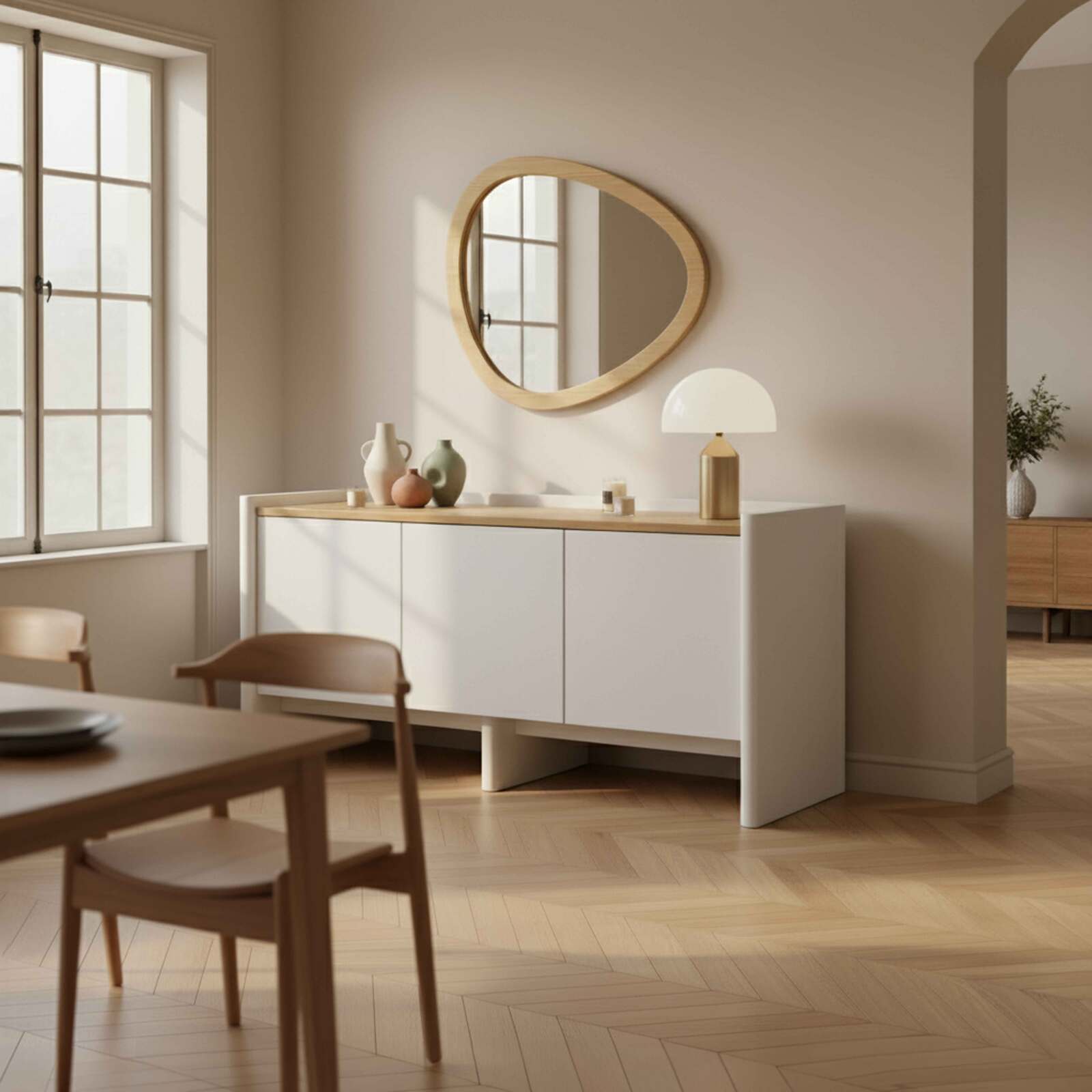 Lowboard farbig, 120 cm, Retro-Stil