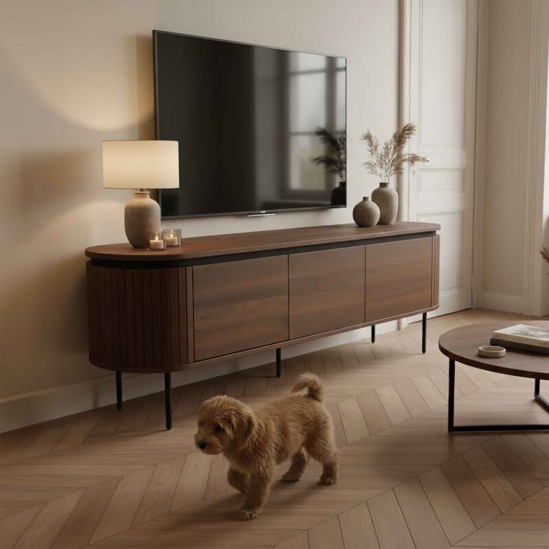 Lowboard in Holzoptik, 160 cm