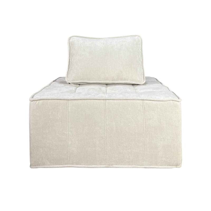 Modulares Sofa 2-Sitzer aus Stoff mit Kissen (3/6)