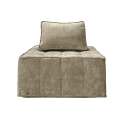 Modulares Sofa 2-Sitzer aus Stoff mit Kissen