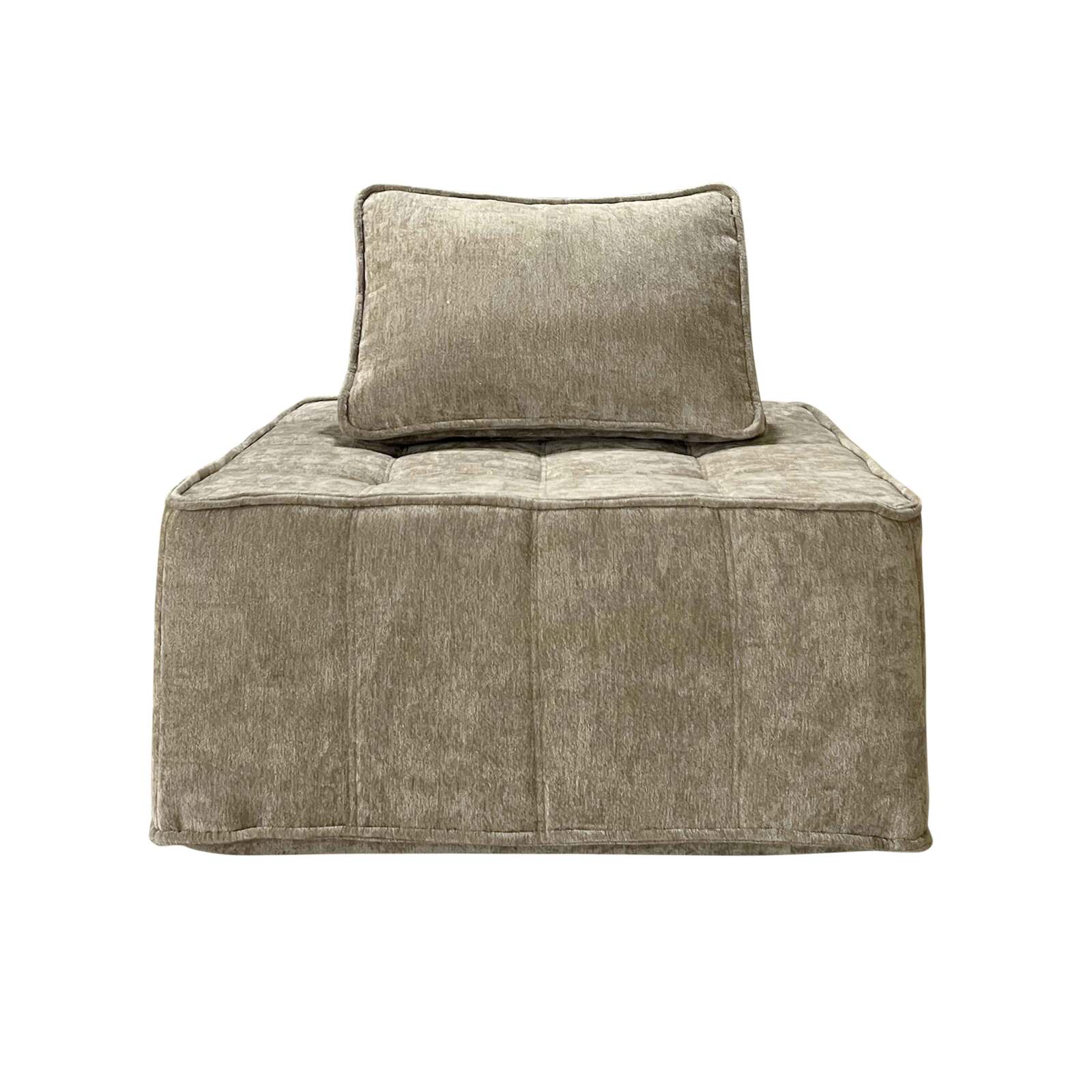 Modulares Sofa 2-Sitzer aus Stoff mit Kissen