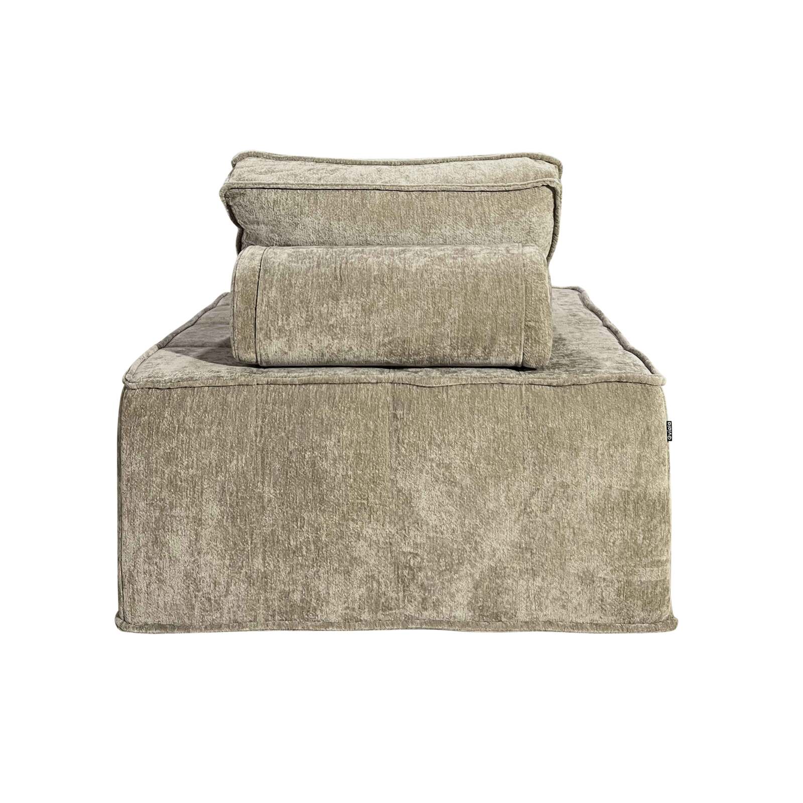 Modulares Sofa 2-Sitzer aus Stoff mit Kissen