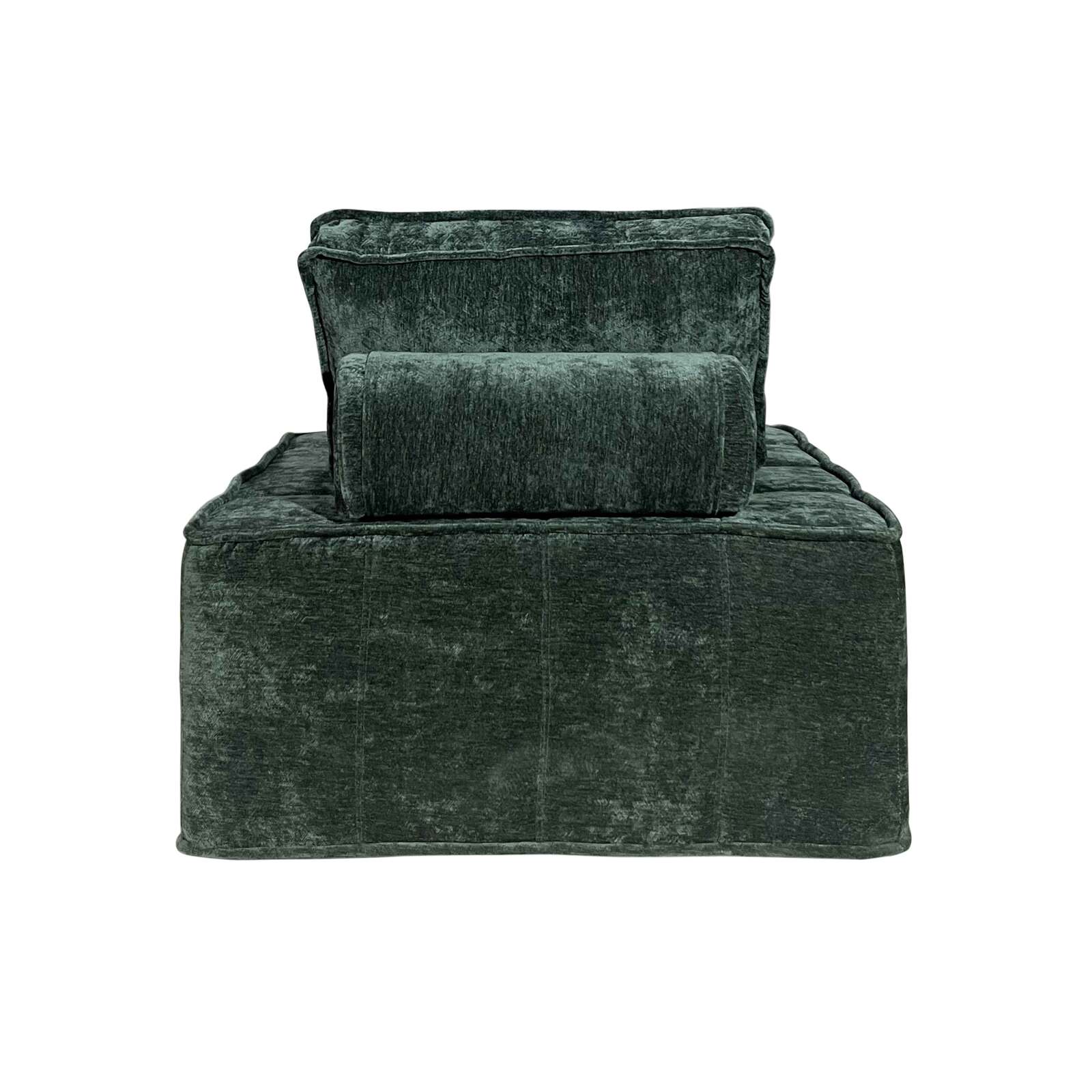 Modulares Sofa 2-Sitzer aus Stoff mit Kissen