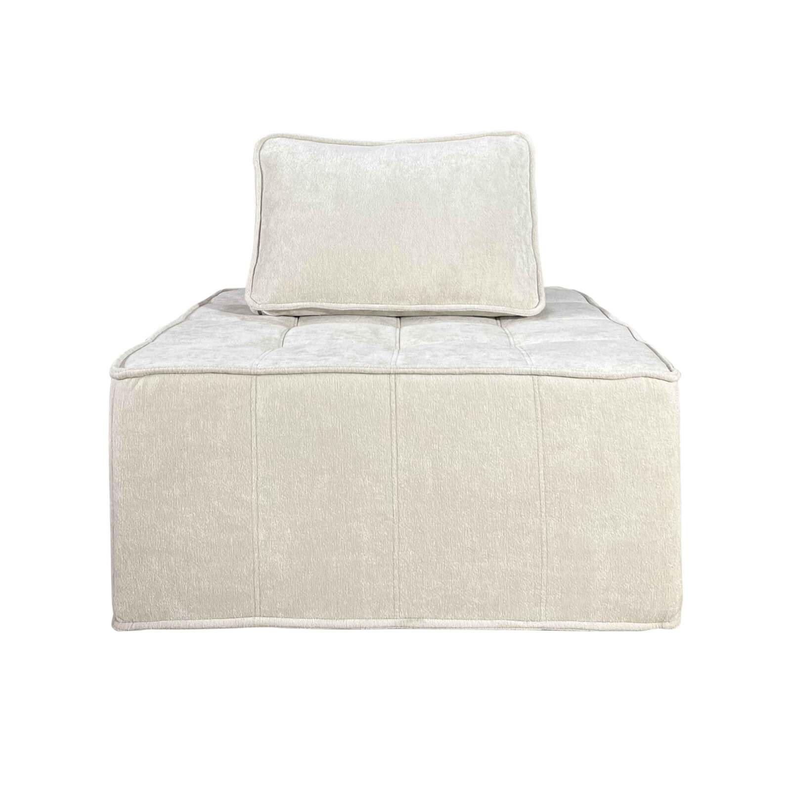 Modulares Sofa 3-Sitzer aus Stoff mit Kissen