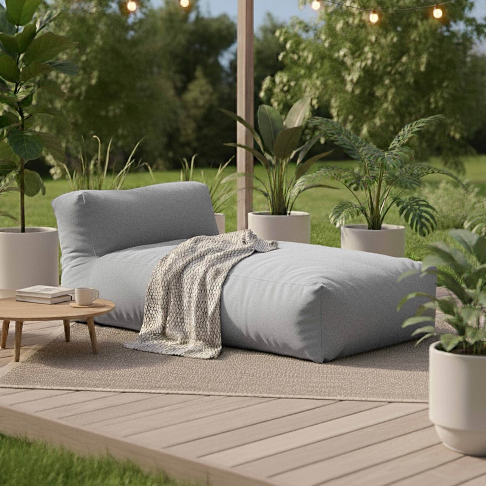 Chaiselongue für modulare Gartenmöbel