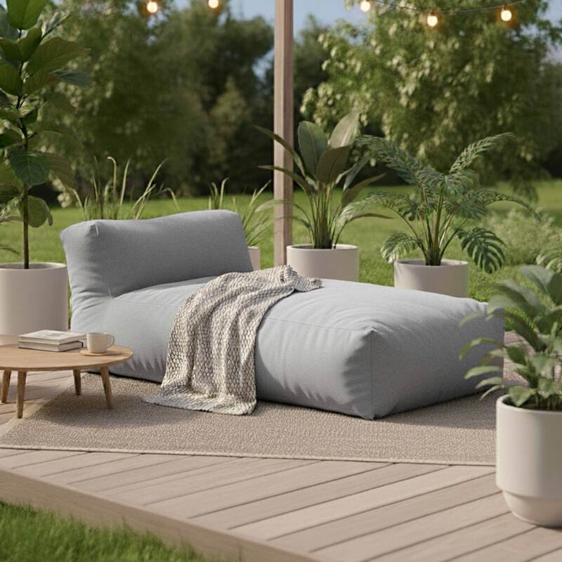 Chaiselongue für modulare Gartenmöbel