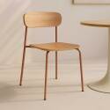Stühle aus Holz und Metall - 2er-Set