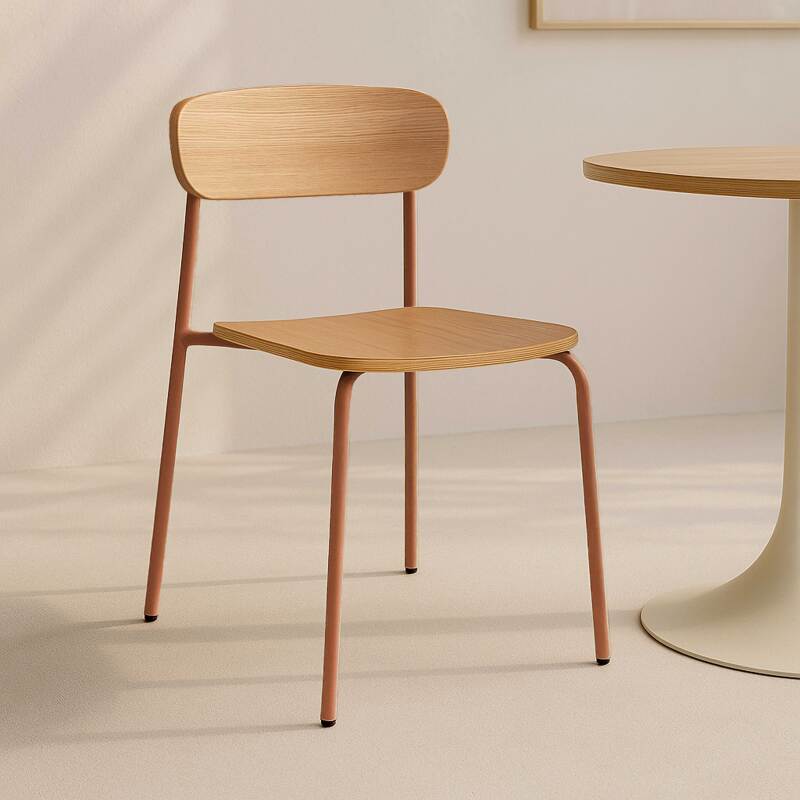 Stühle aus Holz und Metall - 2er-Set