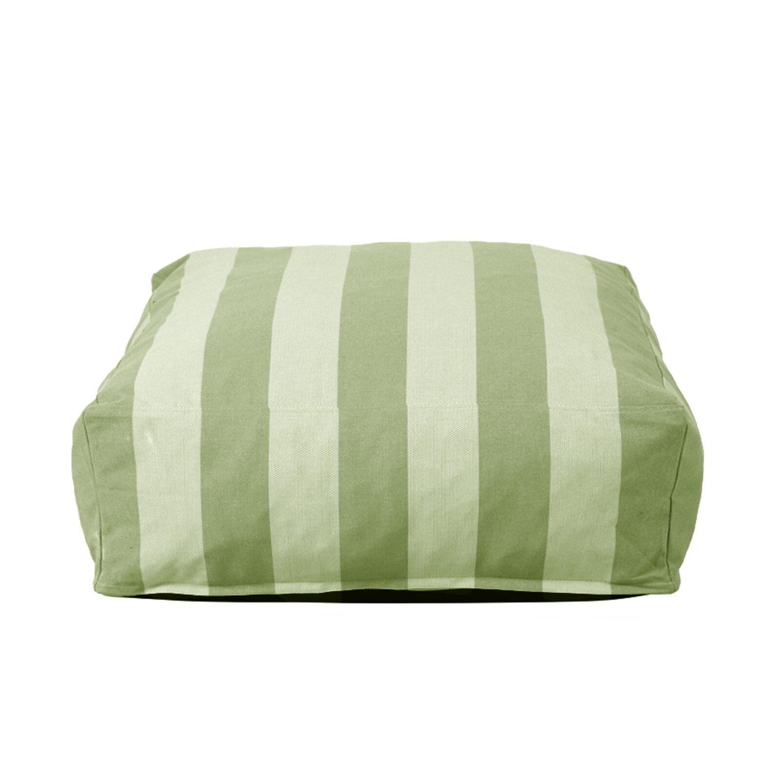 Sitzsack im gestreiften Design für ein modulares Outdoor-Sofa