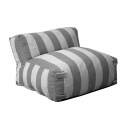 Sessel im gestreiften Design für ein modulares Outdoor-Sofa