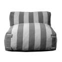 Sessel im gestreiften Design für ein modulares Outdoor-Sofa