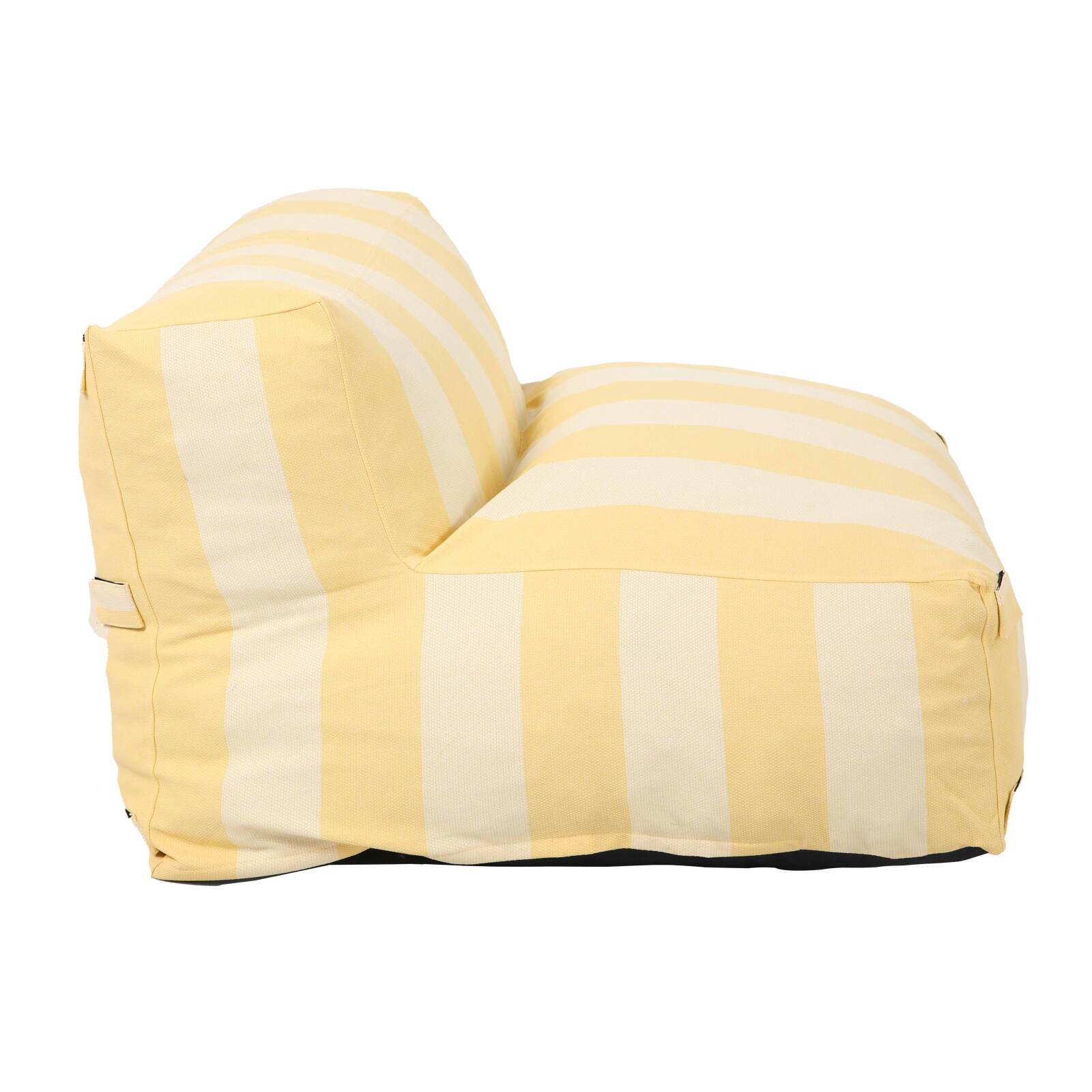 Sessel im gestreiften Design für ein modulares Outdoor-Sofa