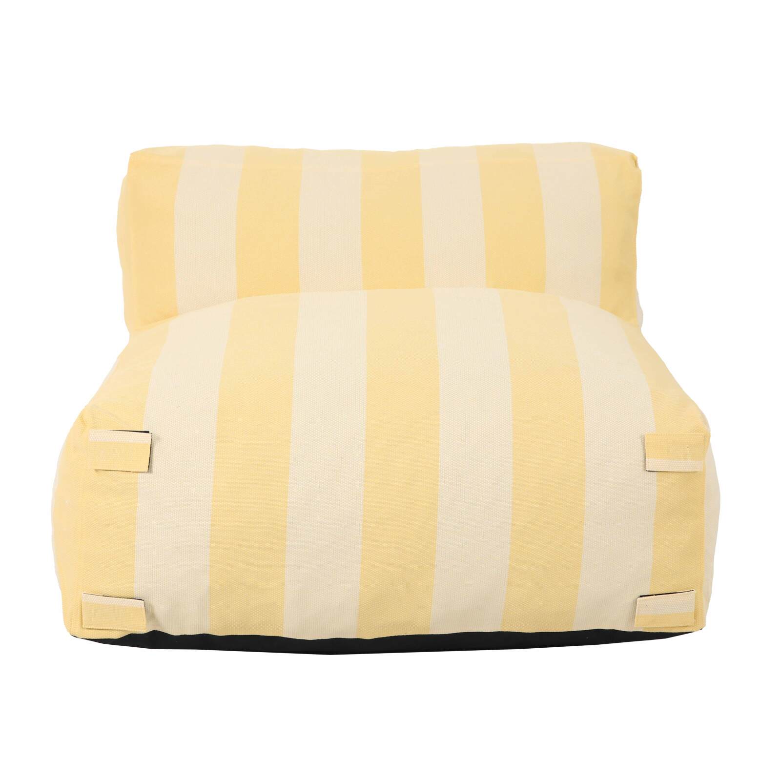 Sessel im gestreiften Design für ein modulares Outdoor-Sofa